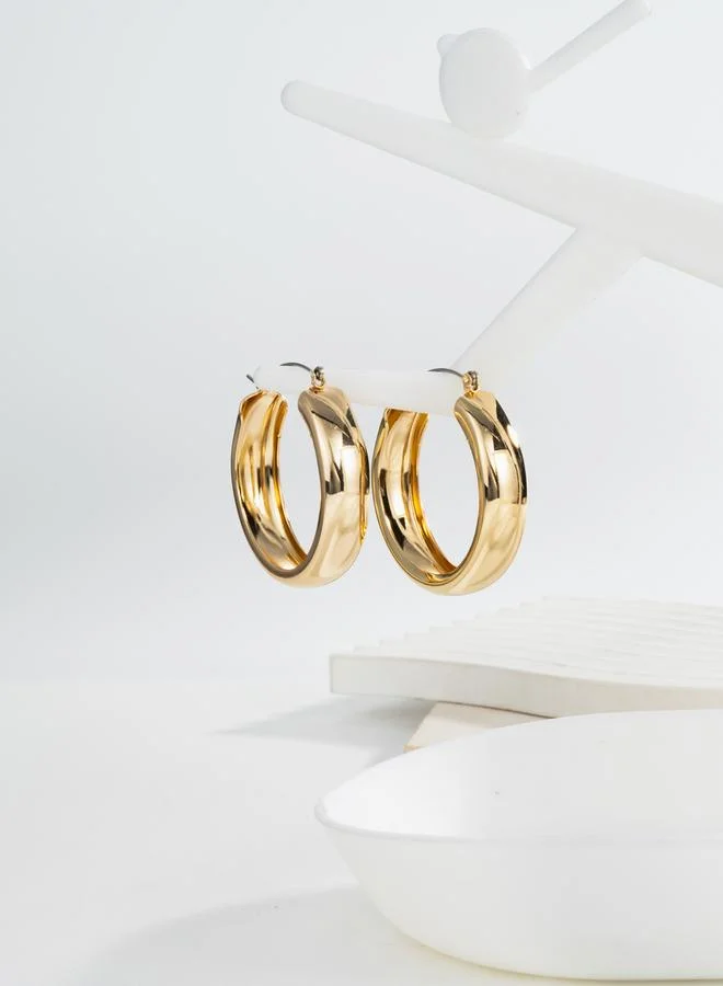 تايك تو أقراط هوبة سادة